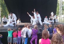 Ju-jitsu harcművészeti bemutató a Dunakeszi Feszten