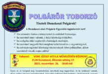 Polgárőr toborzó Dunakeszin!