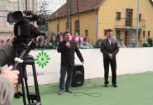 Új sportpályát adtak át a Bárdos Iskola udvarán