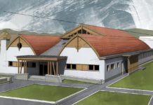 Parkosítás és gyalogos út az új uszodánál