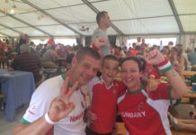 Félelmetes hangulat a szurkolói sátorban, keresse meg magát fotóinkon!