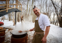 Ingujjban a hóban – különleges szakácsra leltünk a Duna-parton