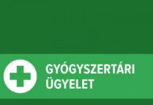 Az ügyeletes gyógyszertárak áprilisban