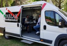 Kormányablak és szűrőbusz a Feszten