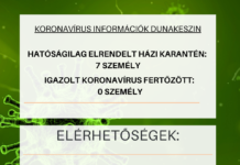 Heten vannak karanténban Dunakeszin