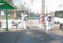 Elkezdték a város fertőtlenítését Dunakeszin