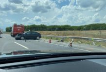 Csúnya baleset az M2-esen