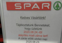 Bezár a Toldi utcai Spar