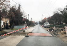 Fekvőrendőr a Piros Óvodánál