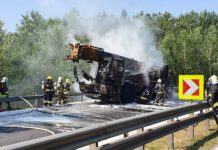 A délelőtti hatalmas tűz, ahogy a tűzoltók látták
