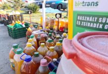 Házhoz mennek a használt sütőolajért Dunakeszin