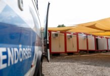 Ideiglenes rendőrtábor Dunakeszi közelében – kezdődik a mogyoródi Forma 1