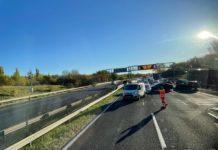 Mentőhelikopter ment az M3-on történt balesethez, egy emberen már nem tudtak segíteni