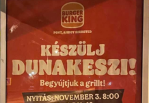 November 3-án nyílik a Burger King a körforgalomnál