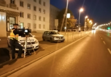 Száguldozókra vadászott a rendőrség péntek este a Váci úton