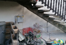 Tűz volt a gázóra körül az Arany János utcában