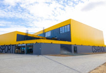 Versenysportra is alkalmas a márciusban átadandó új sportcsarnok a Magyi pályánál