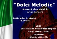Dolci melodie – népszerű olasz dalok a művelődési házban