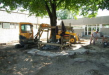 Elindult a termek kialakítása az új gimnázium két osztálya számára