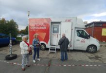 Az esős idő ellenére is felkeresték a szűrőbuszt