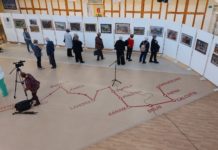 Földszint címmel nyílt kiállítása Salamon Györgynek a Kőrösi iskola aulájában