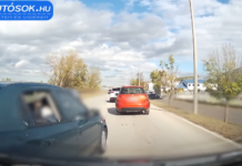 Útban volt, ezért letolta az útról – VIDEÓ