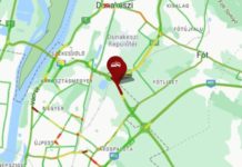 Kigyulladt kamion miatt torlódik a forgalom Dunakeszinél