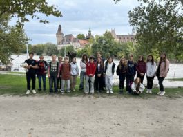 Cseh diákok látogatása a Széchenyibe