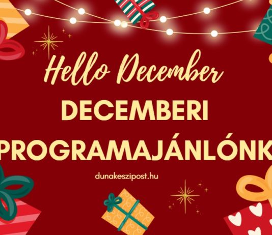 Decemberi programajánlónk