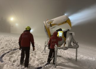 Elindultak a vadonatúj hóágyúk, készülnek a sípályák a Mátraszentistváni Síparkban