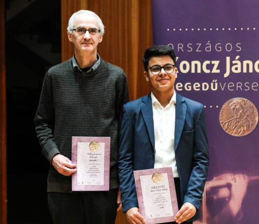 Dunakeszi növendék lett a győztes a XVIII. Országos Koncz János Hegedűversenyen – Különleges díjat kapott