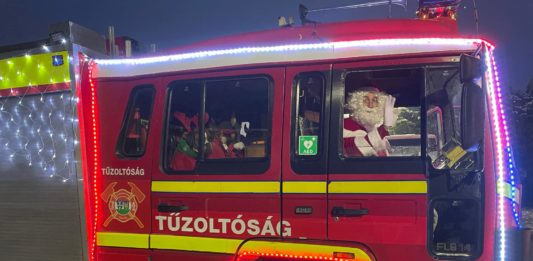 VÁLTOZÁS – Új időpontban érkezik a tűzoltóautós Mikulás