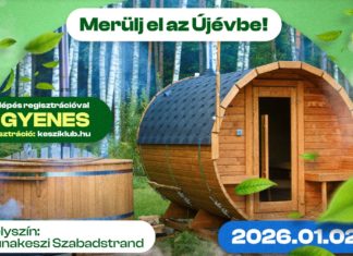 Ilyen még nem volt! – Újévi szaunaszeánsz jeges dunai csobbanással