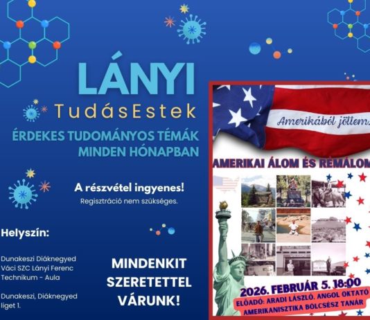 Amerikából jöttem… – Izgalmas téma a Lányi TudásEstek következő alkalmán