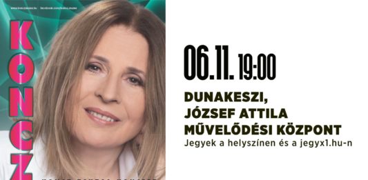 Ki ne ismerné Koncz Zsuzsa dalait? Júniusban Dunakeszin lép színpadra a legendás énekesnő
