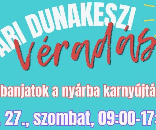 Kezdje a nyarat egy véradással!