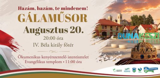 Zenei gálával ünnepli Dunakeszi az államalapítás napját