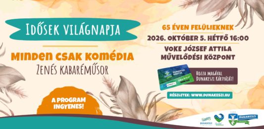 Ingyenes zenés kabaréval köszöntik a szépkorúakat Dunakeszin