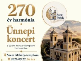 Ünnepi koncerttel tisztelegnek a Szent Mihály-templom 270 éves jubileuma előtt